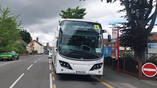 Calder Coaches YN12CSU On Rail Replacements To Selby [upl. by Ariayek]