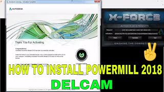 How to Install Delcam POWERMILL 2018 Windows 7 64 BIT AUTODESK [upl. by Hannej]