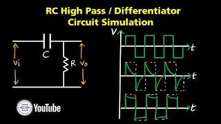 StepbyStep Guide to RC High Pass and Differentiator Circuit Simulation in Proteus [upl. by Keynes889]