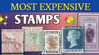 Most Expensive Stamps For Advanced Collectors  Rare World Error Stamps [upl. by Nylatsirhc]