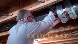 HVAC duct sleeve insulation  laziest product sold  Home Depot [upl. by Ynattir776]