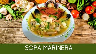 COMO HACER SOPA MARINERA ECUATORIANA  SOPA MARISCO 🐙🦐🦑🐟🦀  MARISCADA 🤤 [upl. by Anahsat390]