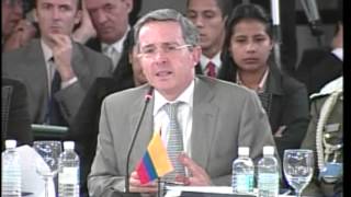 Cumbre Rio 2008 en República Dominicana 38 Alvaro Uribe [upl. by Ahsitra440]