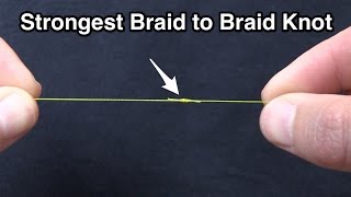 Strongest Braid to Braid Fishing Knot Modified Double Uni Knot [upl. by Drofniw]