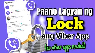 PAANO LAGYAN NG LOCK ANG VIBER  Riencyll Cabile [upl. by Htebazile]