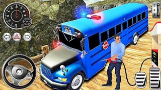 Offroad Police Bus Driver Simulator  Coach Hill Dangerous Duty Driving  Android GamePlay [upl. by Oiuqise]