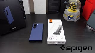 Samsung Galaxy Z Fold 6  Spigen GlasTR EZ Fit Glass Screen Protector Review [upl. by Sinnylg]