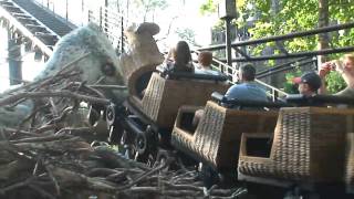 Flight of the Hippogriff ride POV with Hippogriff animatronic at the Wizarding World of Harry Potter [upl. by Elnar727]