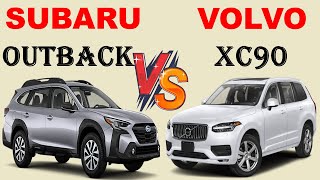 ALL NEW Subaru OUTBACK Vs ALL NEW Volvo XC90  Which one is better [upl. by Newfeld]