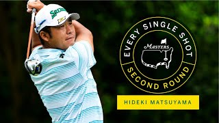 Every Shot From Hideki Matsuyama During The Third Round  The Masters [upl. by Lertnahs220]