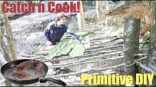 Catch n Cook Primitive DIY  Sharks mudcrabs prawns and more  2017 [upl. by Elirpa]