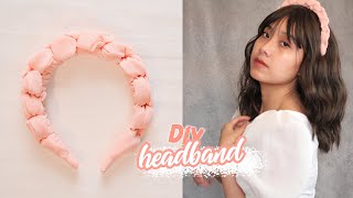 DIY  New Knotted HEADBAND  Easy Tutorial  Hair Accessories [upl. by Clementas750]