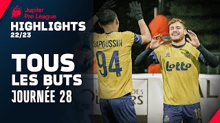 TOUS LES BUTS 🔥🔥 Jupiler Pro League Highlights GD28 [upl. by Akinimod408]