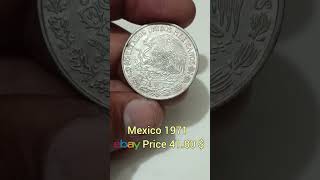 Mexico 1 Pesos 1971 Coin Value ytshorts shorts [upl. by Nalyt]