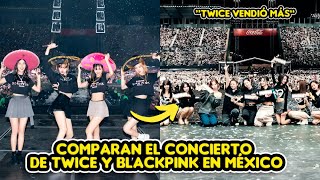 INTERNAUTAS COMPARAN EL CONCIERTO DE BLACKPINK Y TWICE EN MÉXICO [upl. by Airotahs375]