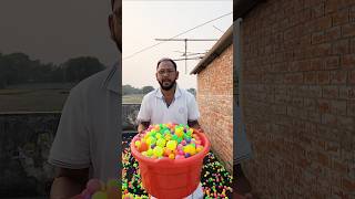 Ping pong challenge multi color 25000 ball melodies pouring challenge funnygame short [upl. by Kaleena]