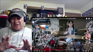 Reaction  Kalonica Nicx and Wham  Careless Whisper  A New Drum Track Adds To Wham Song [upl. by Yrruc395]