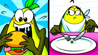 TYPES OF EATERS  Me vs My Boyfriend Awkward Moments by Avocado Family [upl. by Curt]