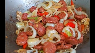 SIMPLE SAUSAGES RECIPE FOR BREAKFAST KABAYAN KITCHENS CHANNELQUICK AND EASY RECIPE [upl. by Eiramaliehs]