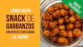 Snack Saludable de Garbanzos Especiados al Horno Ricos en Proteínas RealFood Evita Ultraprocesados [upl. by Uhn]