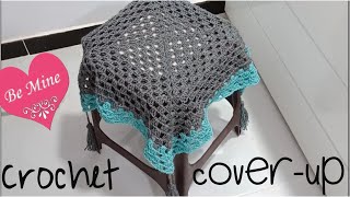 Granny Square Chair Cushion Crochet Pattern amp Tutorial Chair CoverUp [upl. by Nosreme933]