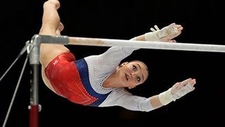 Aliya Mustafina RUS Bars  World Championships 2013 Qualification [upl. by Bonnes]