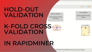 Tutorial How To do The HoldOut Split Data Validation and KFold Cross Validation in RapidMiner [upl. by Joana]