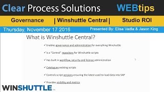 WINSHUTTLE Tutorial amp WEBtips Winshuttle Central [upl. by Croft]