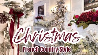 CHRISTMAS 2023  CHRISTMAS DECORATE WITH ME  FRENCH COUNTRY STYLE  CHRISTMAS DECOR IDEAS [upl. by Eadwine]