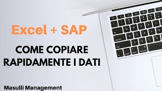 Tutorial online su integrazione tra SAP e Excel alcune funzioni per copiare i dati rapidamente [upl. by Winwaloe]