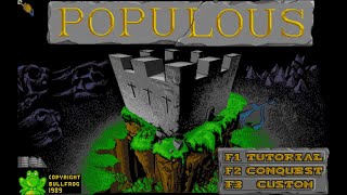 Populous PC98 – Écrantitre Japonais – 1080p [upl. by Oneal852]