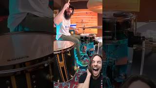 EL ESTEPARIO SIBERIANO PLAYING A SINGLEDOUBLE PEDAL 🤣🔥 drums reaction [upl. by Barnebas127]