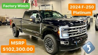 2024 Ford F250 Platinum with Factory Performace Winch Has Massage Seats ✅ [upl. by Anadroj]