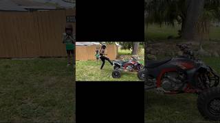 2023 Yz450f Atv “TheVeeTouch” Tire Kick Start Fail BrowardVeeTvReactions [upl. by Jepum]