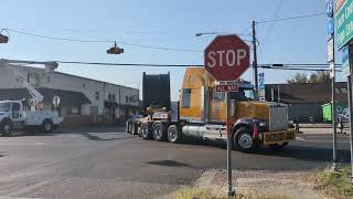 Industrial cable reel coming through Centerville [upl. by Eilyac]