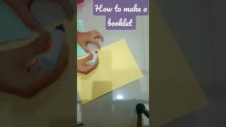 How to make a booklet easy wayP [upl. by Pinter877]