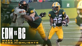 GAME HIGHLIGHTS Week 10  Edmonton Elks vs BC Lions  240811 [upl. by Millwater971]