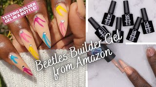 Testing Builder Gel from Amazon  Beetles Builder Gel Review  How to Use Builder Gel in a Bottle [upl. by Cherey431]