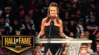 Alundra Blayze looks back on battles with Bull Nakano 2024 WWE Hall of Fame highlights [upl. by Kong193]