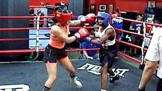 KATHIA CORONADO  JAICA PAVILUS  BOXING  GLEASONS GYM 91617  130 lb 3 rounds [upl. by Popelka]