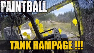 I RODE IN A PAINTBALL TANK Paintball Wars [upl. by Byrn452]