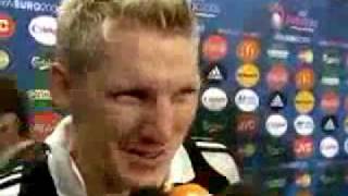 Spain celebrating Euro Cup 2008 behind Schweinsteiger [upl. by Nitsed]