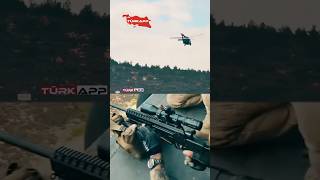 350 Metreden Helikopter Üzerinde Keskin Nişancı Atışı 🇹🇷 jandarma snipers shot army shorts [upl. by Benzel]