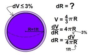 Calculus  Word Problems with Differentials 3 of 4 [upl. by Alabaster]