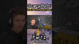 Minecraft Scary Myth Hungry Alex 🍔 Part 1 prestonplayz minecraft videogames myths scary [upl. by Hpeseoj]