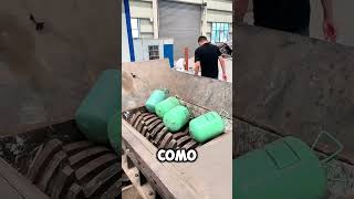 ¡Increíble Cómo las Trituradoras Industriales Facilitan el Reciclaje ♻️⚙️ shorts [upl. by Anillehs653]