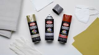 How To Spray Paint Metal Wood and Plastic With Krylon® [upl. by Zat28]