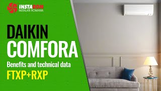 DAIKIN COMFORA FTXP35M  RXP35M 12000 Btuh  Design overview functions and specifications [upl. by Judas]