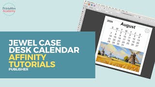 Jewel Case Calendar Layout  Affinity Publisher Tutorial [upl. by Nira954]