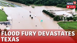 Texas News Live  Texas Town Underwater As Boats Rescue Residents Trapped In Homes  USA News [upl. by Ennahgem]